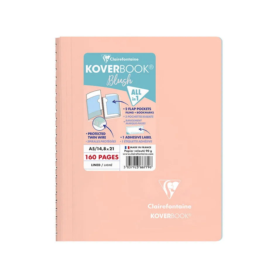 Clairefontaine Koverbook Blush Wirebound Notebook A5