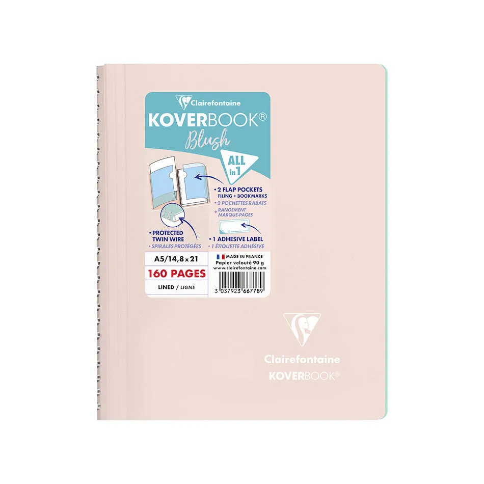 Clairefontaine Koverbook Blush Wirebound Notebook A5