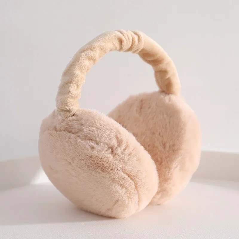 Creative Hamburger Warmer Ear Muffs Foldable Winter Head Hood Headband Earmuffs Outdoor Winter Accessories for Children Adults