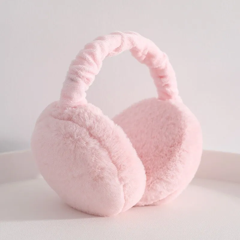 Creative Hamburger Warmer Ear Muffs Foldable Winter Head Hood Headband Earmuffs Outdoor Winter Accessories for Children Adults