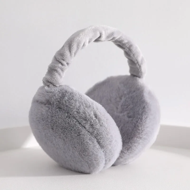 Creative Hamburger Warmer Ear Muffs Foldable Winter Head Hood Headband Earmuffs Outdoor Winter Accessories for Children Adults